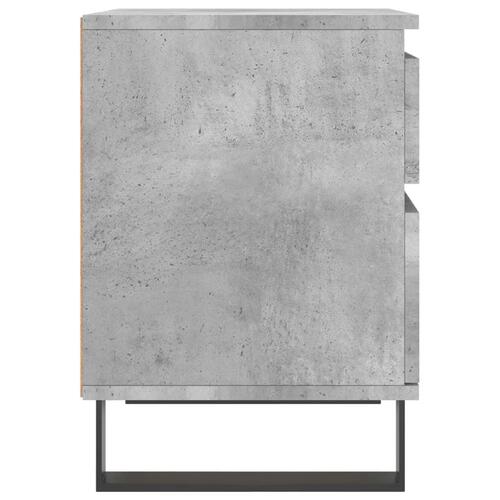 Sengebord 40x35x50 cm konstrueret træ betongrå