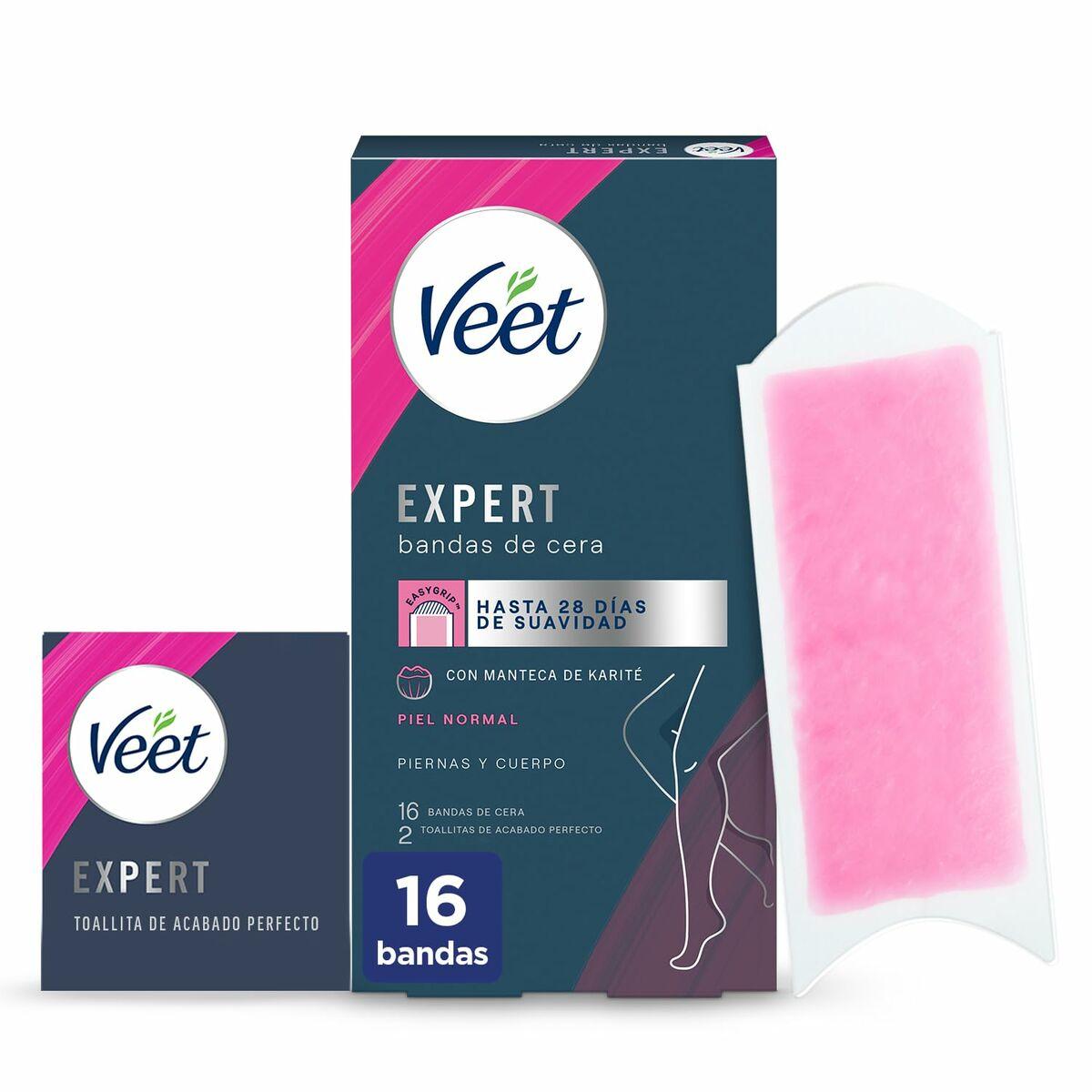 Voksstrimler til krop Veet Expert - 16 enheder