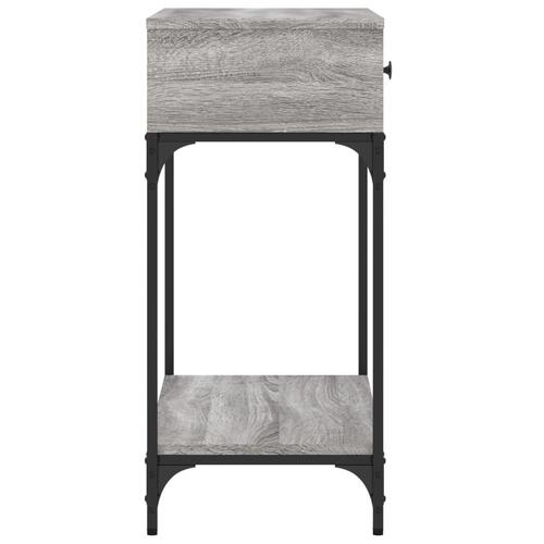 Konsolbord 75x34,5x75 cm konstrueret træ grå sonoma-eg