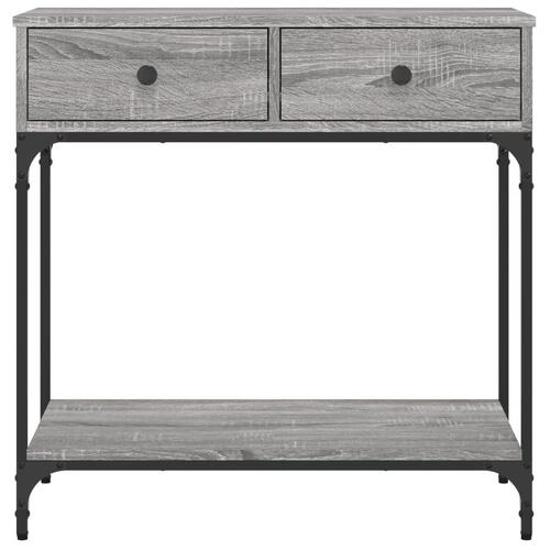Konsolbord 75x34,5x75 cm konstrueret træ grå sonoma-eg