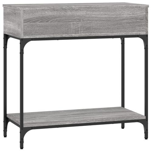 Konsolbord 75x34,5x75 cm konstrueret træ grå sonoma-eg