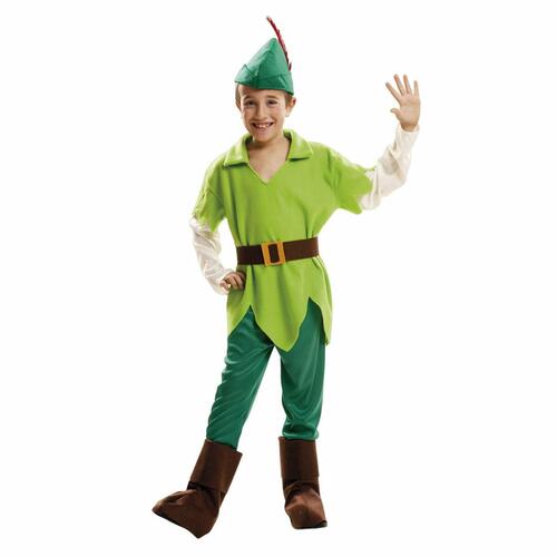 Kostume til børn Peter Pan Grøn (5 Dele) 10-12 år