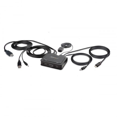 KVM-switch Startech HDMI/USB-C 4K - 1,8 m (C2-H46-UAC-CBL-KVM)