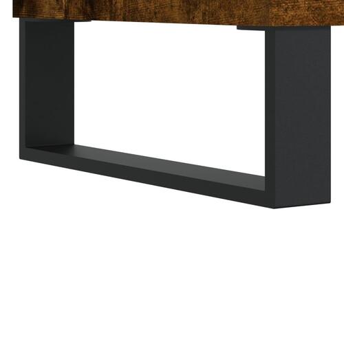 Sengebord 40x35x50 cm konstrueret træ røget egetræsfarve