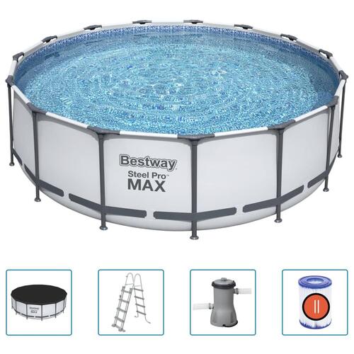 Bestway Steel Pro MAX swimmingpoolsæt 457x122 cm rund