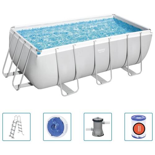 Power Steel swimmingpool 412x201x122 cm rektangulær