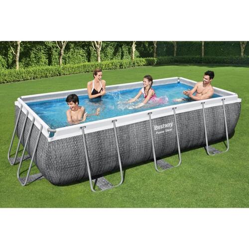 Power Steel swimmingpoolsæt 404x201x100 cm