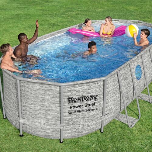 Bestway Power Steel Swim Vista Series swimmingpoolsæt 549x274x122 cm
