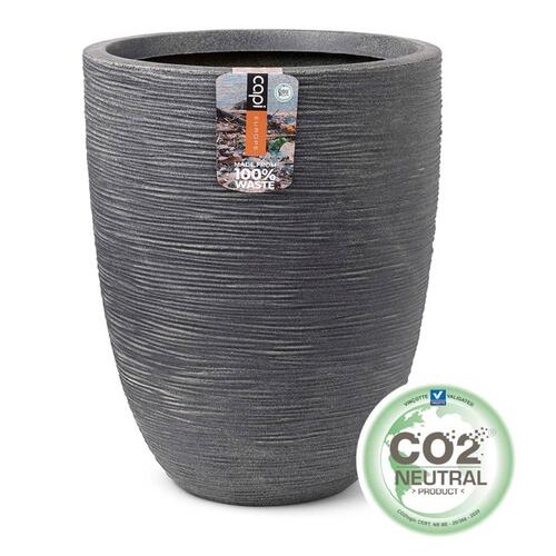 Capi vase Waste Rib 34x46 cm lav grå