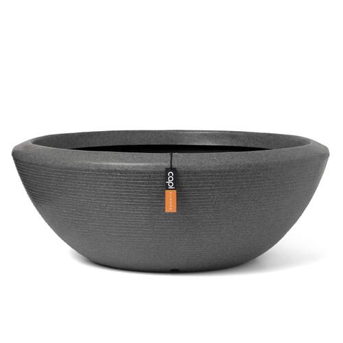 Capi plantekrukke Arc Granite lav 61x25 cm antracitgrå