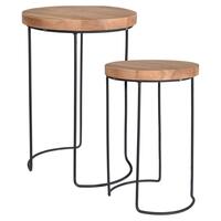 H&S Collection sideborde 2 stk. teak