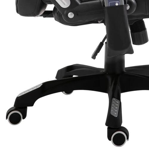 Kontorstol med massagefunktion polyester sort