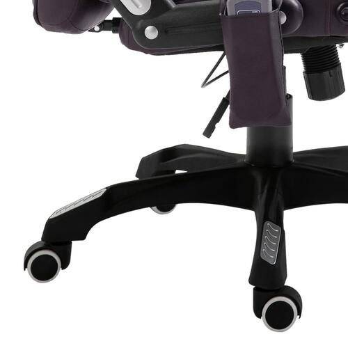 Kontorstol med massagefunktion polyester brun