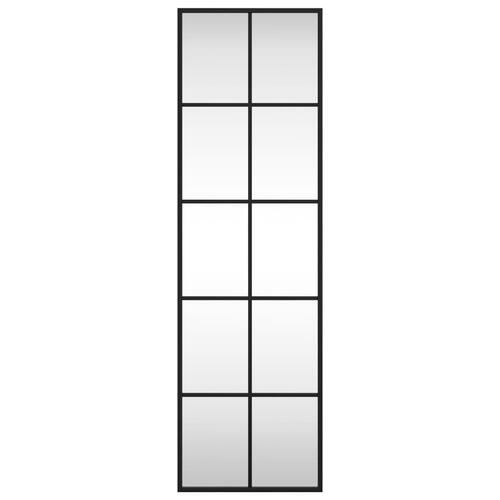Vægspejl 30x100 cm rektangulært jern sort