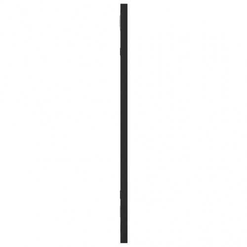 Rektangulært vægspejl 20×50 cm - sort jernramme