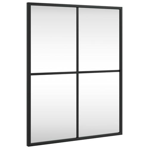 Vægspejl 40x50 cm rektangulært jern sort