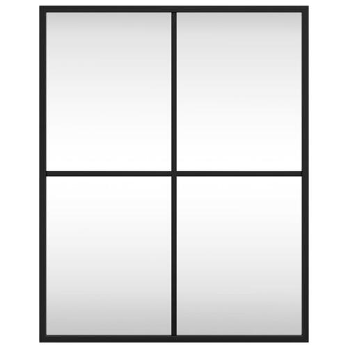 Vægspejl 40x50 cm rektangulært jern sort