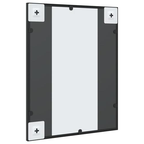 Vægspejl 40x50 cm rektangulært jern sort
