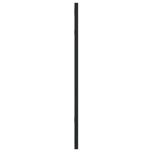 Vægspejl 50 × 60 cm - rektangulært med sort jernramme