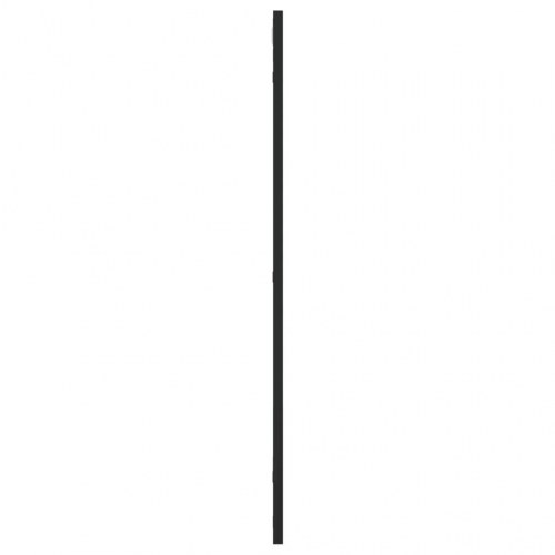Vægspejl 50 × 80 cm - rektangulært med sort jernramme