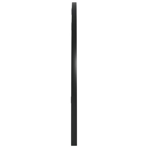 Vægspejl 80x40 cm buet jern sort