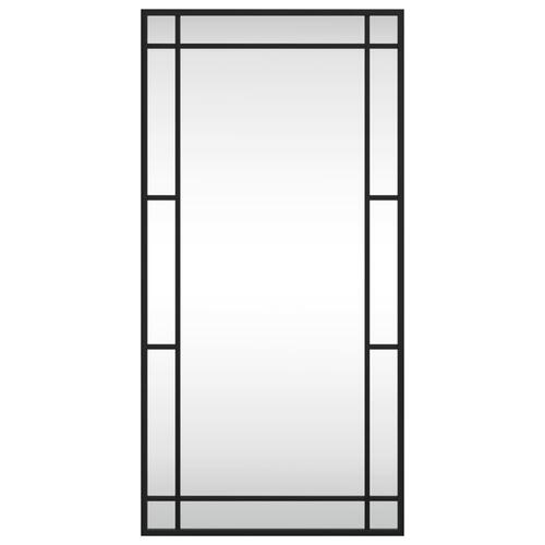 Vægspejl 40x80 cm rektangulært jern sort