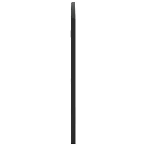 Vægspejl 100x50 cm buet jern sort