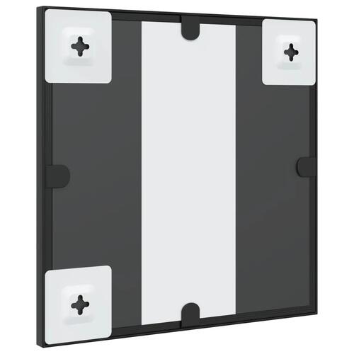 Vægspejl 30x30 cm firkantet jern sort