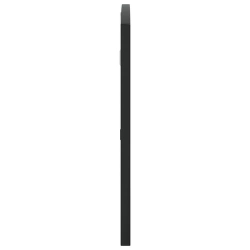 Vægspejl 80x40 cm buet jern sort