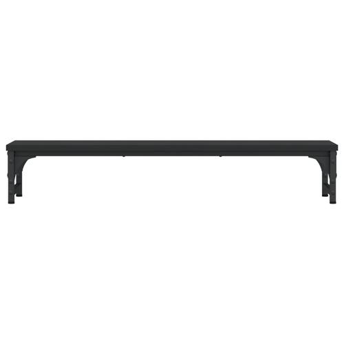 Skærmstander 85x23x15,5 cm konstrueret træ sort