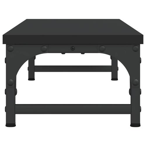 Skærmstander 85x23x15,5 cm konstrueret træ sort