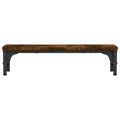 Skærmstander 55x23x14 cm konstrueret træ røget egetræsfarve