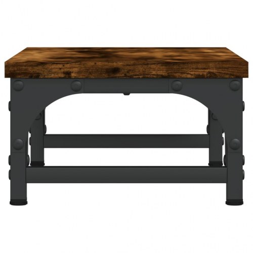 Skærmstander 37x23x14 cm konstrueret træ røget egetræsfarve
