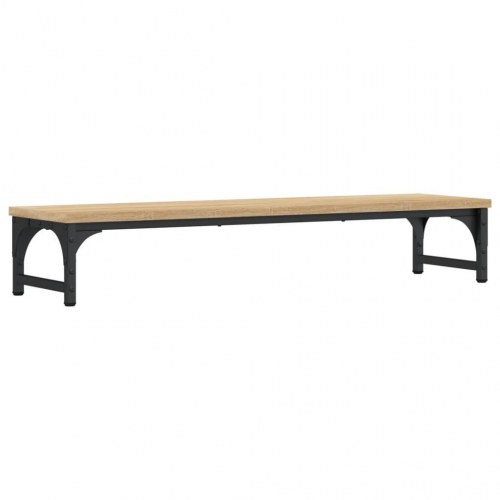 Skærmstander 85×23×15,5 cm i konstrueret træ - sonoma-eg