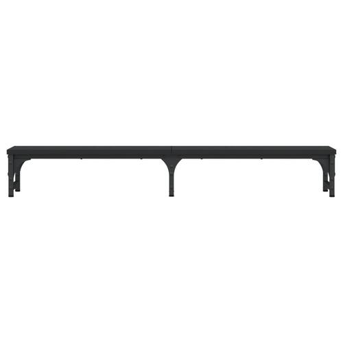 Skærmstander 105x23x15,5 cm konstrueret træ sort