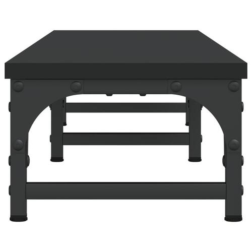 Skærmstander 105x23x15,5 cm konstrueret træ sort