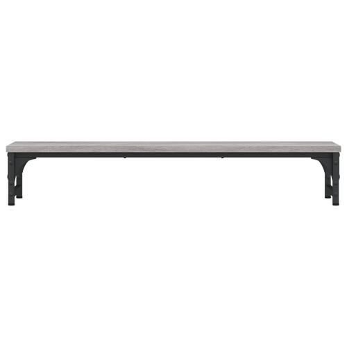 Skærmstander 85x23x15,5 cm konstrueret træ grå sonoma-eg
