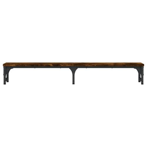 Skærmstander 105x23x15,5 cm konstrueret træ røget egetræsfarve