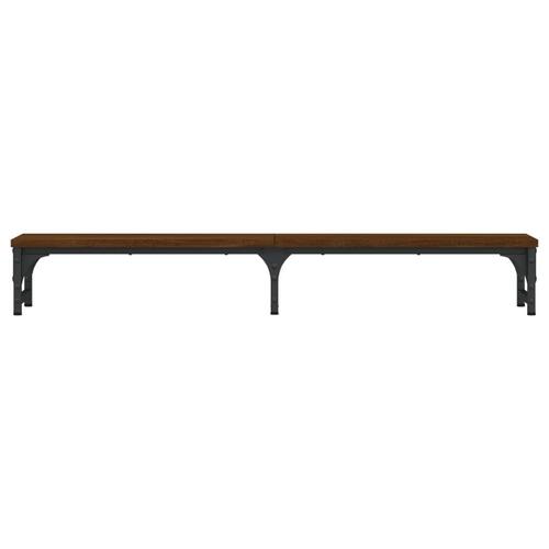 Skærmstander 105x23x15,5 cm konstrueret træ brun egetræsfarve