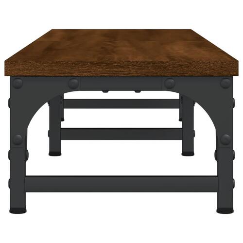 Skærmstander 105x23x15,5 cm konstrueret træ brun egetræsfarve