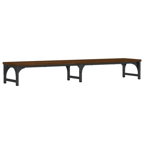 Skærmstander 105x23x15,5 cm konstrueret træ brun egetræsfarve