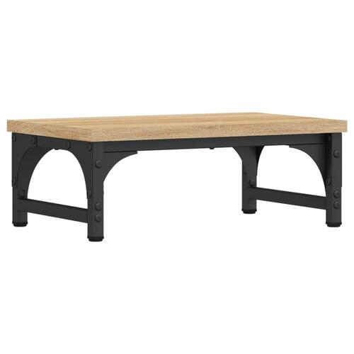 Skærmstander 37x23x14 cm konstrueret træ sonoma-eg
