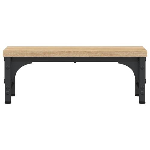 Skærmstander 37x23x14 cm konstrueret træ sonoma-eg