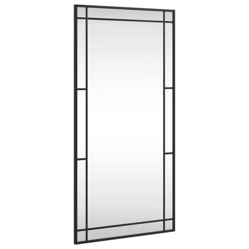 Vægspejl 50x100 cm rektangulært jern sort