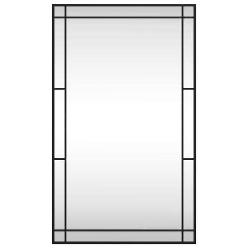 Vægspejl 60x100 cm rektangulært jern sort