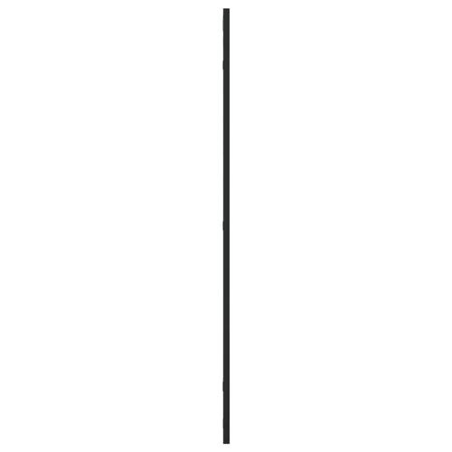 Vægspejl 60x100 cm rektangulært jern sort