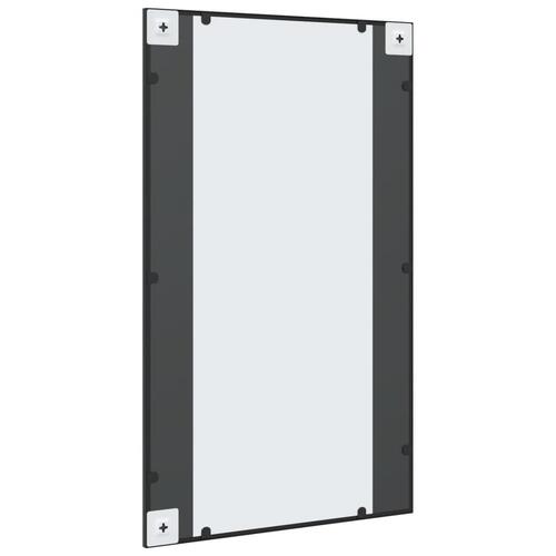 Vægspejl 60x100 cm rektangulært jern sort
