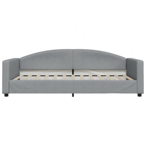Daybed med udtræk 100 x 200 cm - lysegrå