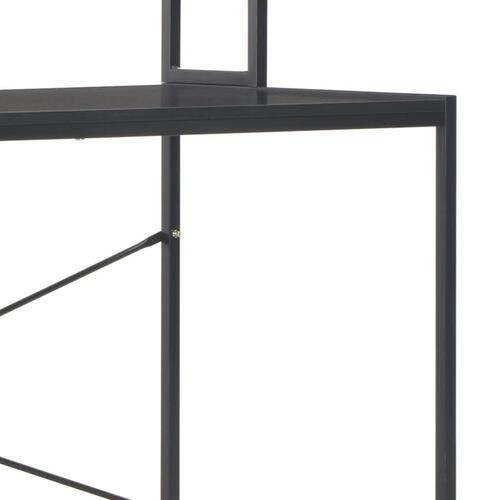 Computerbord 120 x 60 x 138 cm sort