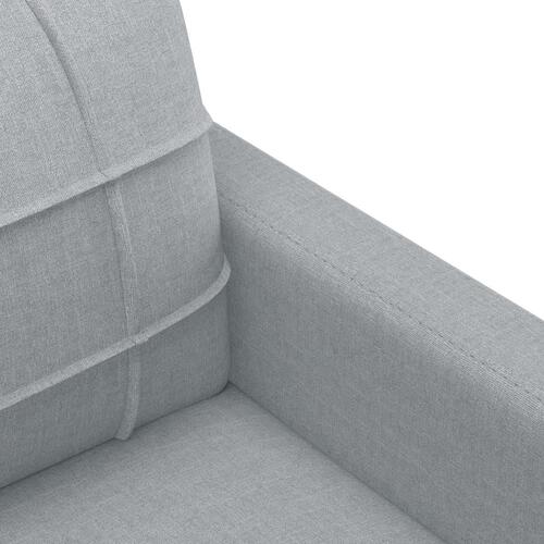 3 personers sofa med hynder stof lysegrå